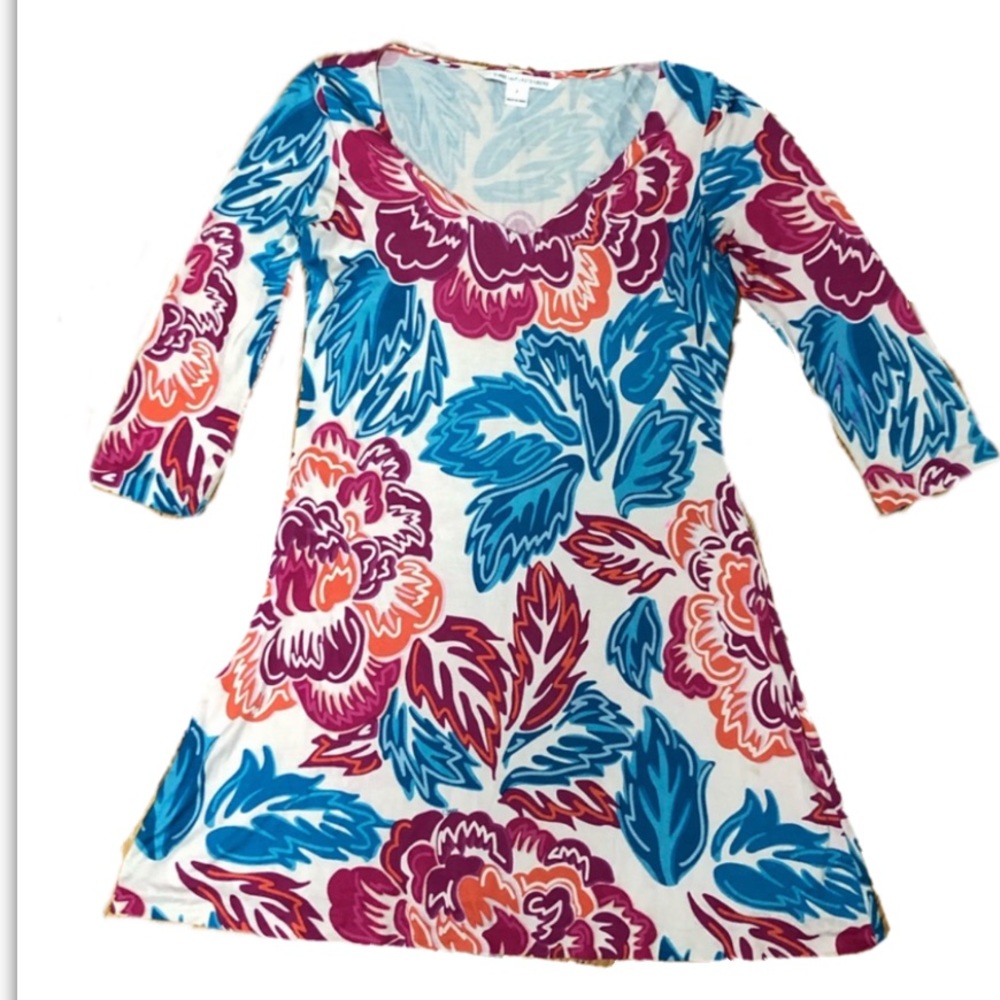 Diane Von furstenberg kaden 100% silk floral dress